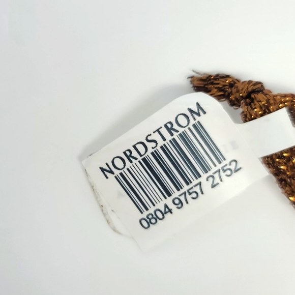 B Initial Holiday Ornament or Gift Tag - Gold/Brass Tone Metal over mirror back - Picture 3 of 11